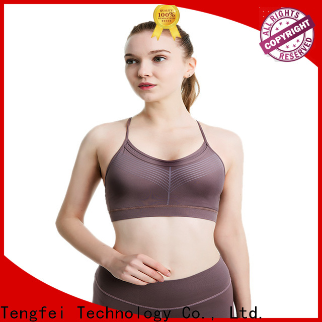 Tengfei best sports bra for running with many colors for exercise room