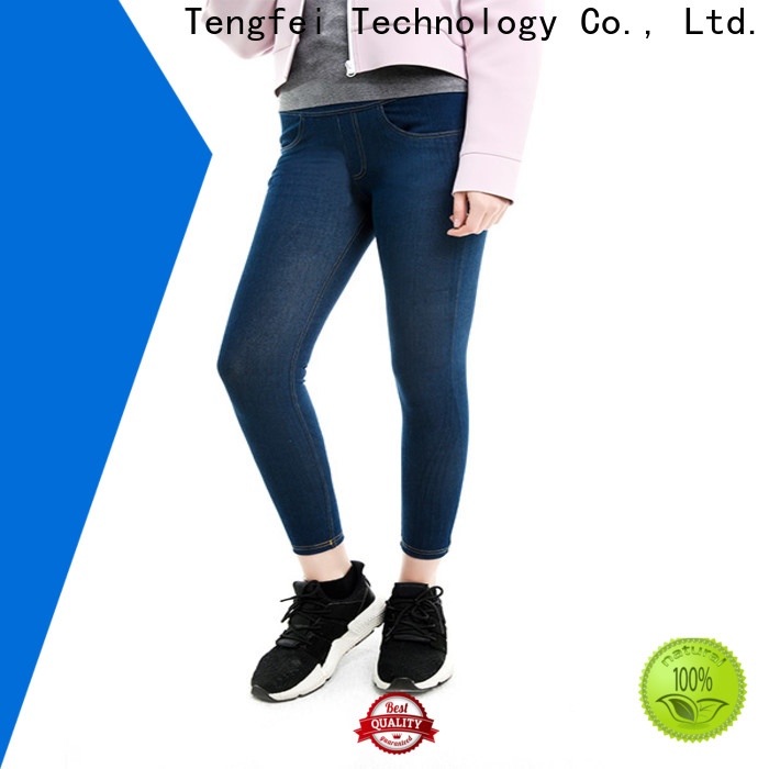 Tengfei reasonable jeans legging bulk production for training house
