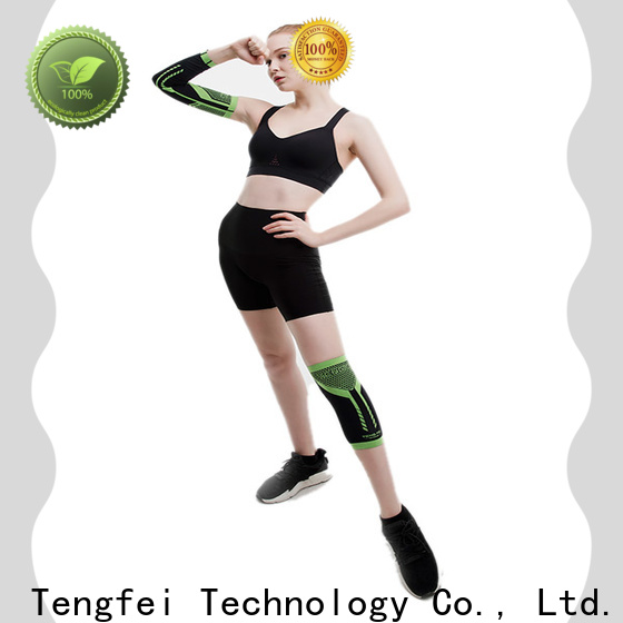 Tengfei compression leggings button design for gym