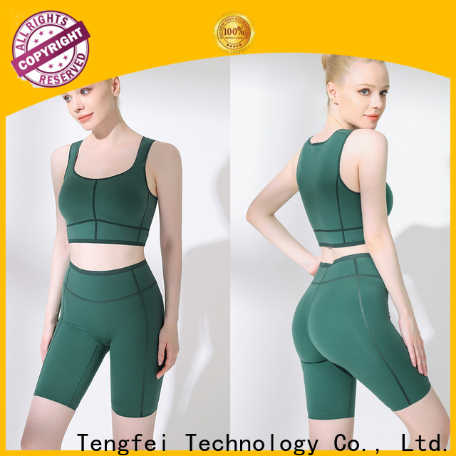 Tengfei awesome womens running leggings button design