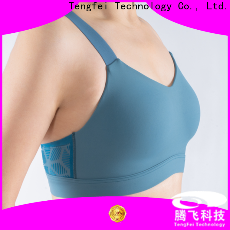 Tengfei nice best sports bra for running button design for sport events