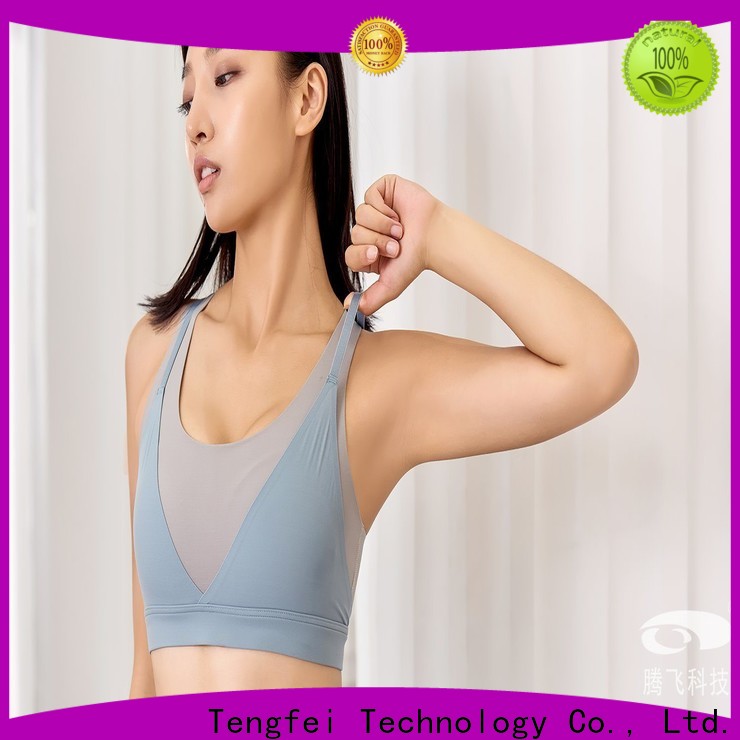 Tengfei ladies bra manufacturer High Class Fabric for sporting